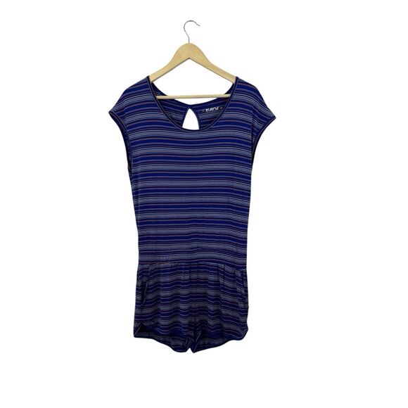 Kavu Medium Rusanti Romper Shorts Open Back Elastic Waist Short Sleeves Womens - Picture 1 of 12